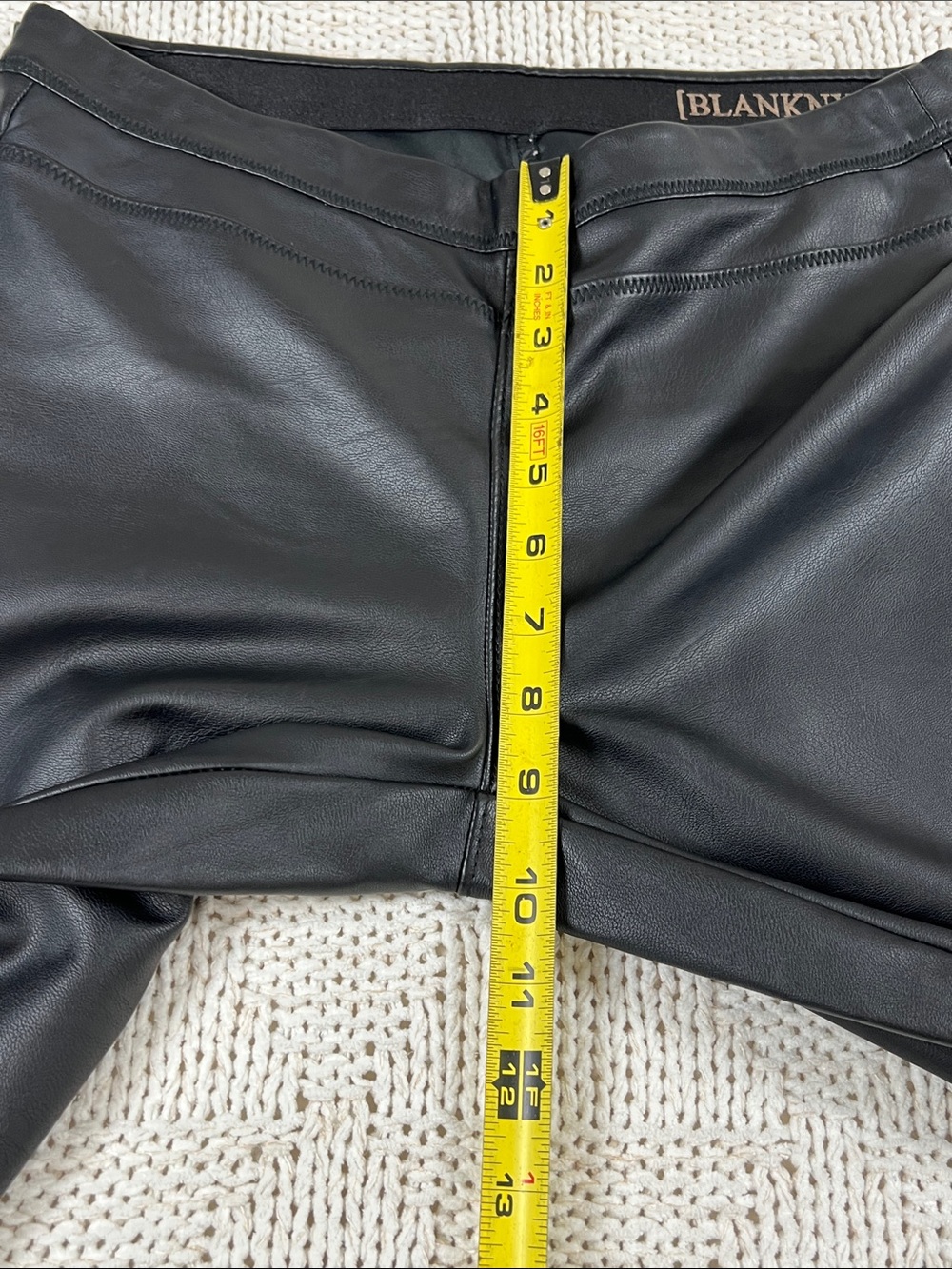 Blank NYC Women’s Black Faux Leather Skinny Jeans - Picture 9 of 12